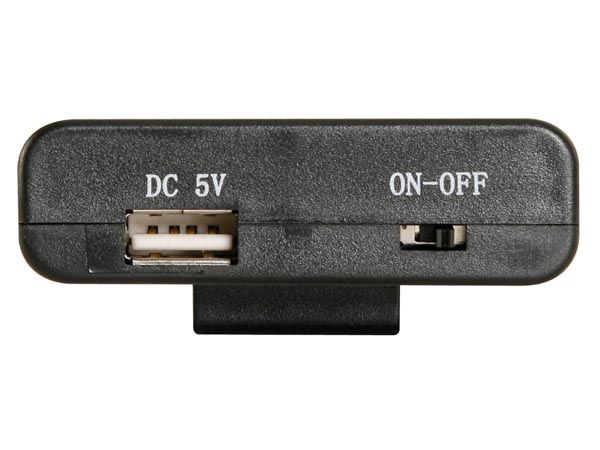 Battery holder for 4 x aa-cell (with usb connector) + switch