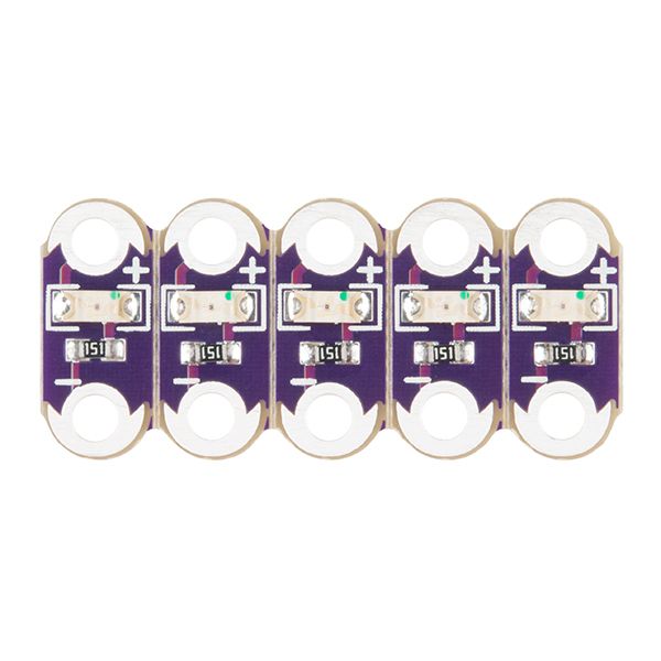 SparkFun LilyPad LED Yellow 5-Pack Snap (DEV-14014), photo 2
