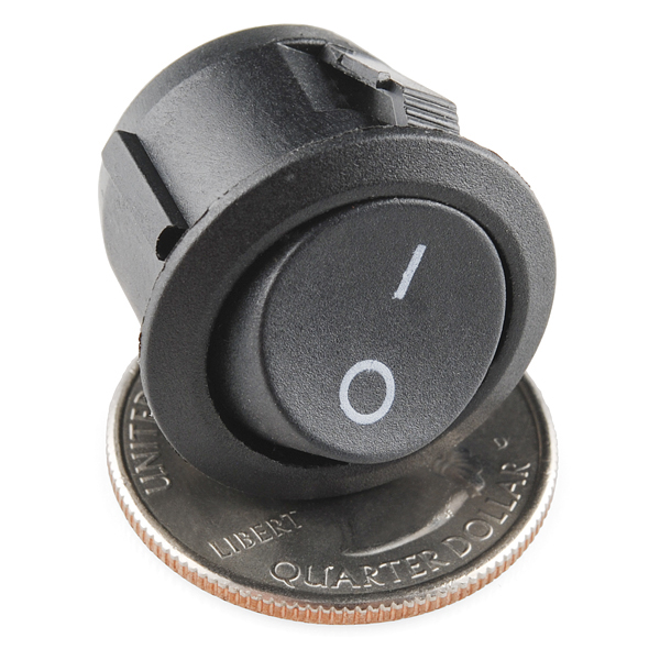 SparkFun Round SPST Rocker Switch 10A (COM-11138), photo 3