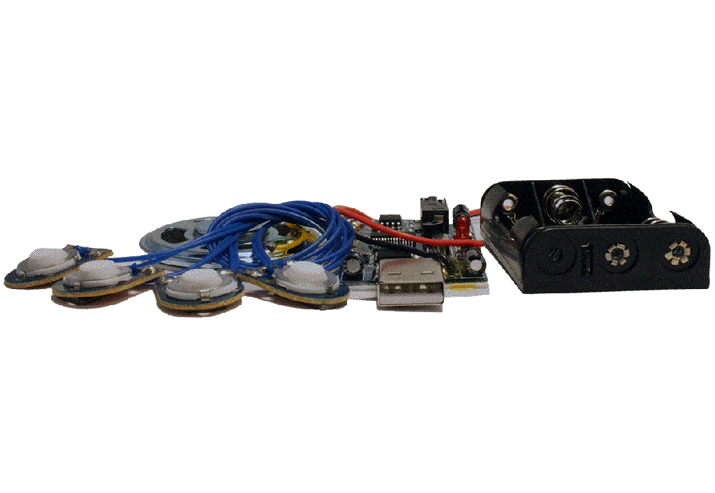 300 second (5 minutes) USB recording module with 4 buttons