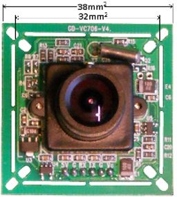 C429-L28 JPEG Compression VGA Camera Module WITH IR-CUT filter mounted on sensor & 2.8mm lens