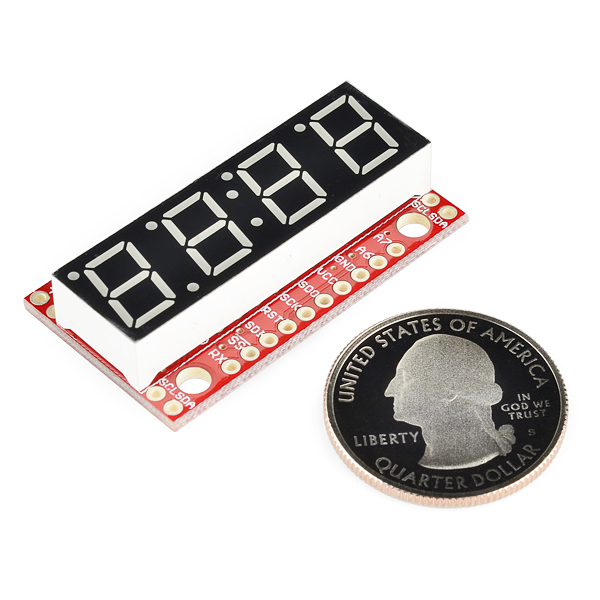 SparkFun 7-Segment Serial Display - Red