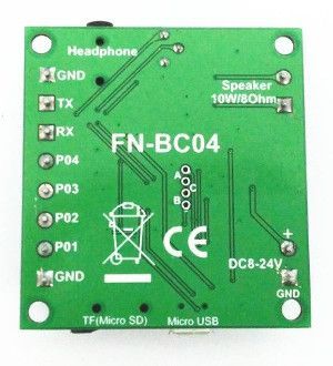 Flyron 4-Button MP3 Board 15W Terminals (FN-BC04-TB), photo 2