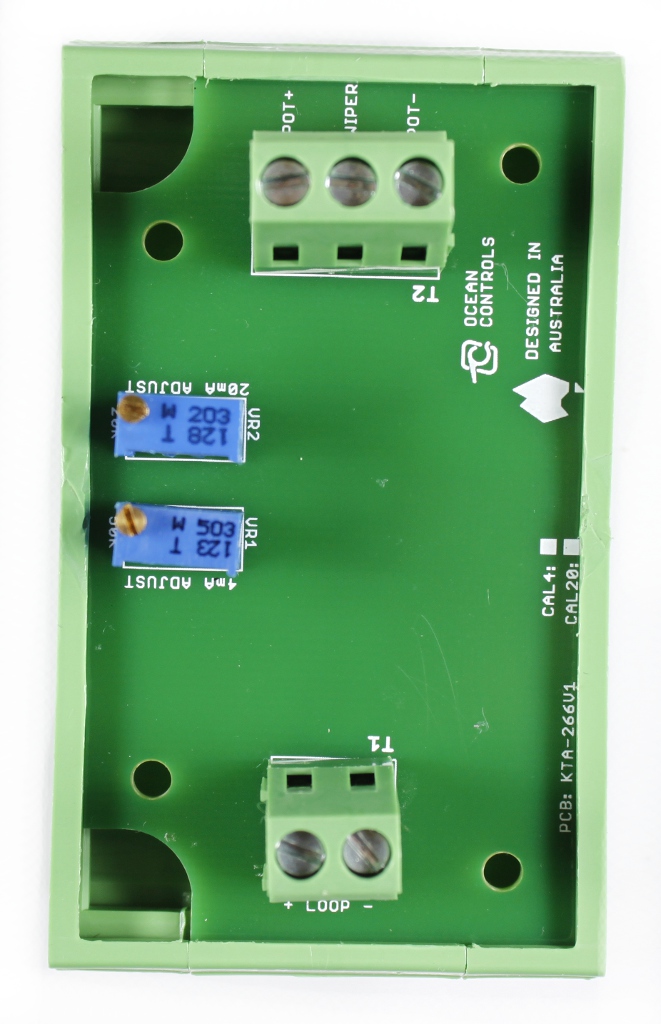 4-20mA Loop Powered Calibrator Card with DIN Rail Mount