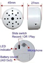 Bliss 10 Sec Recording Module White Case (BRM06N), photo 5