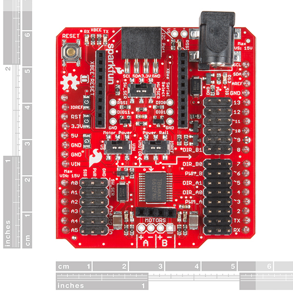 SparkFun Wireless Motor Driver Shield