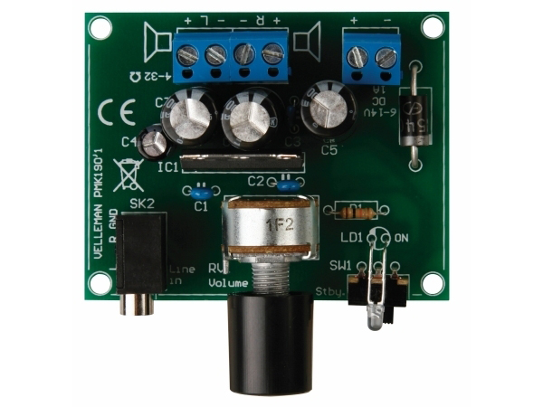 2X5W Amplifier for MP3 Player (Assembled)