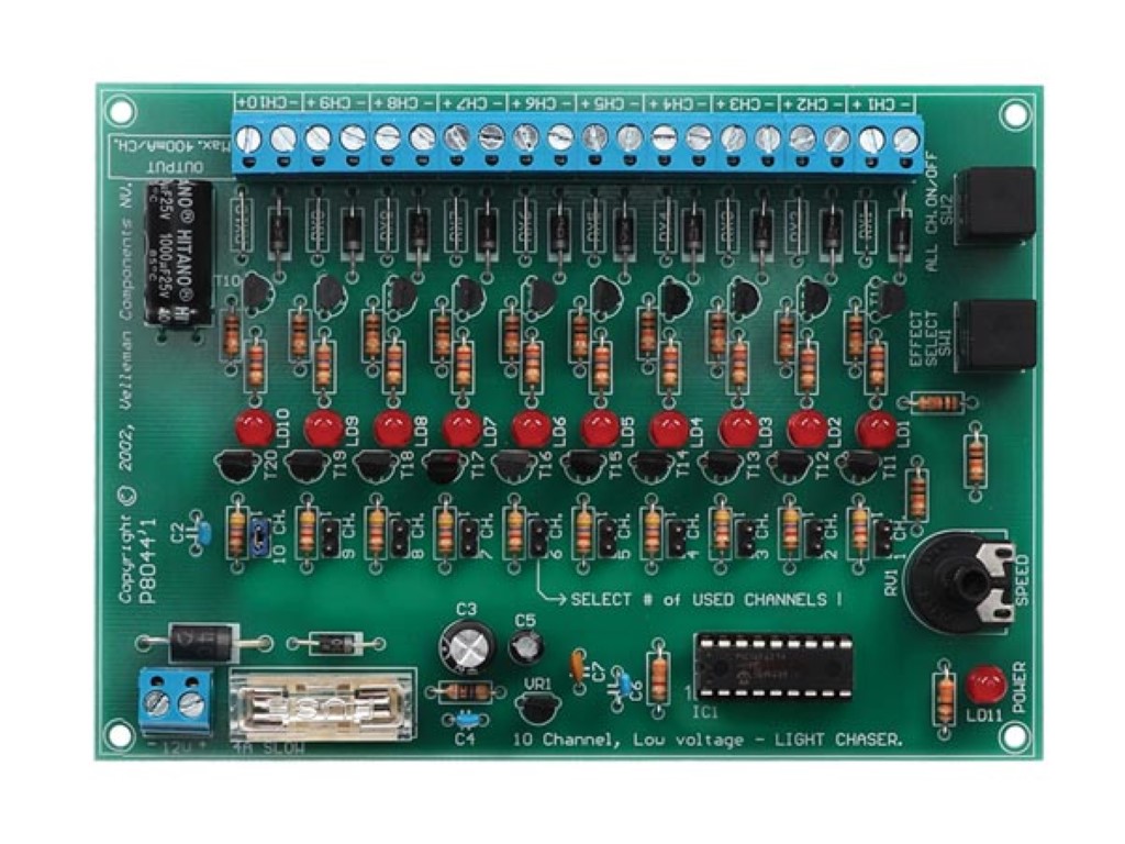 10-Channel 12VDC Light Effect Generator (Assembled & Tested)