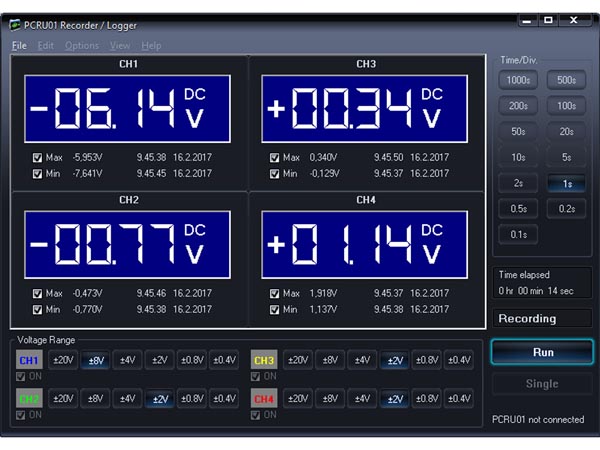 Mini 4 Channel Signal Recorder