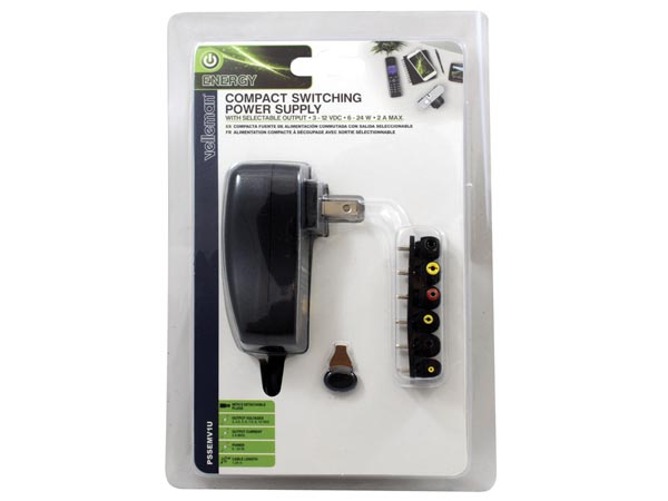 Velleman 24W Switching Adapter 3-12VDC 2A (PSSEMV1U), photo 6