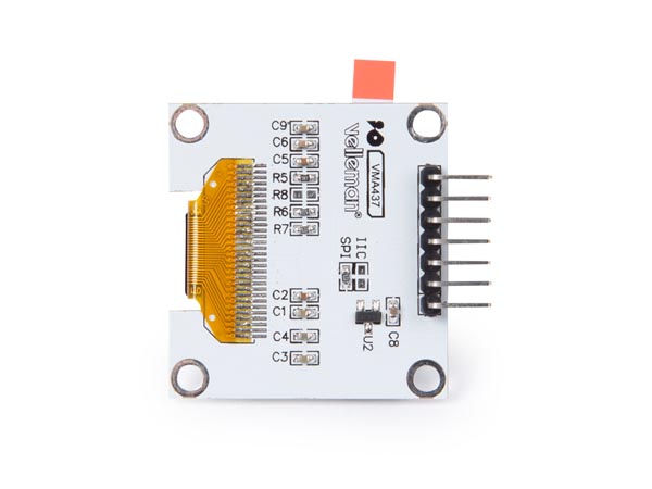 1.3 Inch OLED Screen for Arduino ® (SH1106 Driver, SPI)