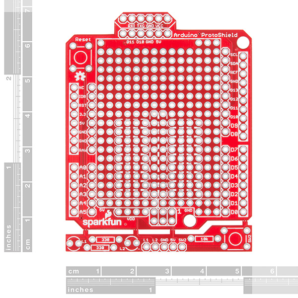 SparkFun Arduino ProtoShield Bare PCB (DEV-13819), photo 2
