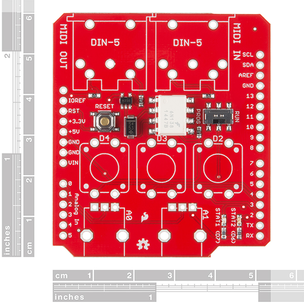 SparkFun MIDI Shield Arduino (DEV-12898), photo 2