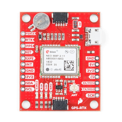 SparkFun GPS-RTK Board - NEO-M8P-2 (Qwiic)