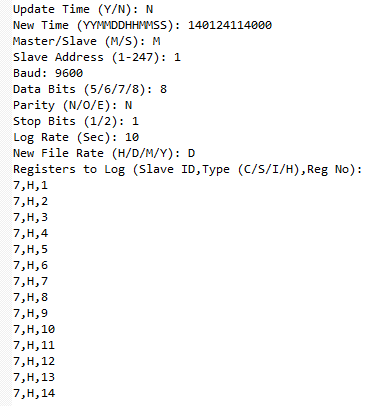 Modbus Datalogger