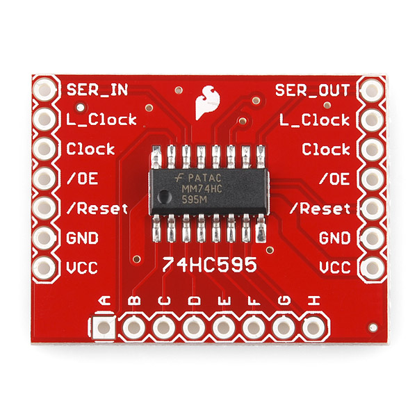 SparkFun 74HC595 Shift Register Breakout (BOB-10680), photo 3