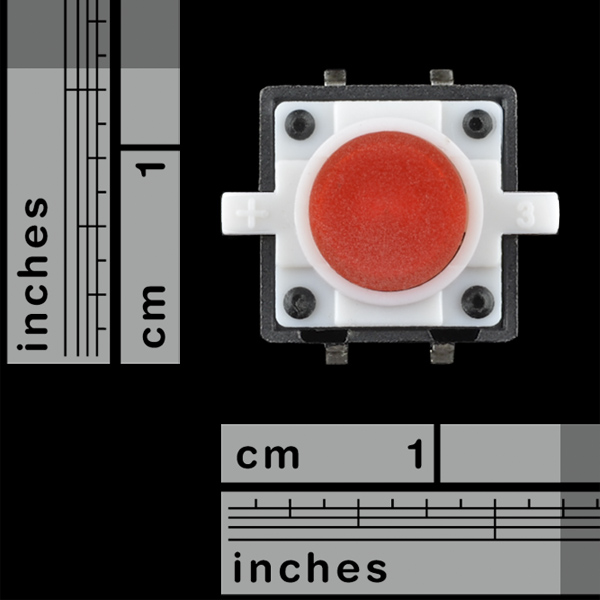 SparkFun LED Tactile Button Red 12mm (COM-10442), photo 2