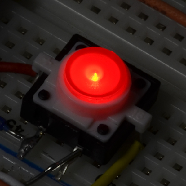 LED Tactile Button - Red