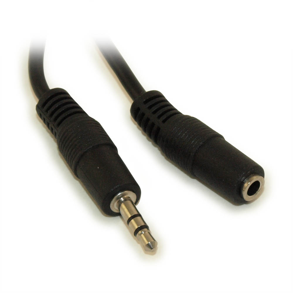 1.5ft 3.5mm Mini-stereo Trs Male To Female Speaker/mp3 Extension Cable