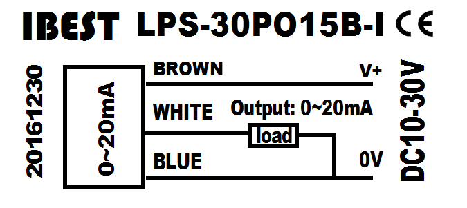 M30 Analog Proximity Sensor, 4 to 20 mA output
