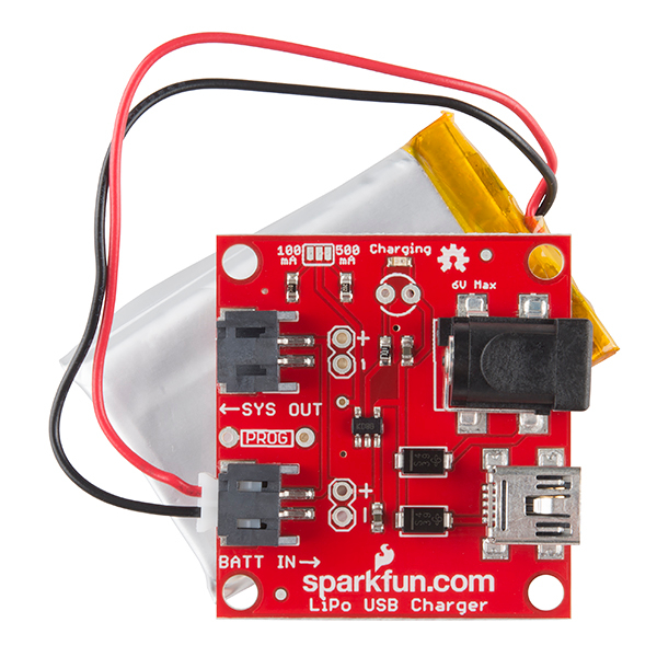 SparkFun USB LiPoly Charger - Single Cell