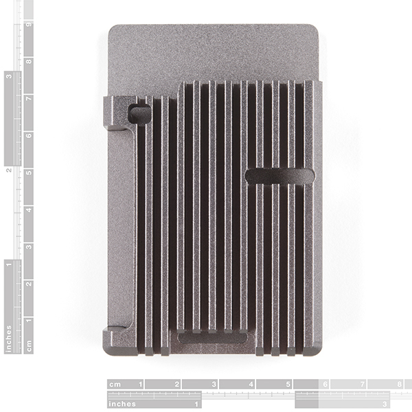 Aluminum Heatsink Case for Raspberry Pi 4 - Gunmetal