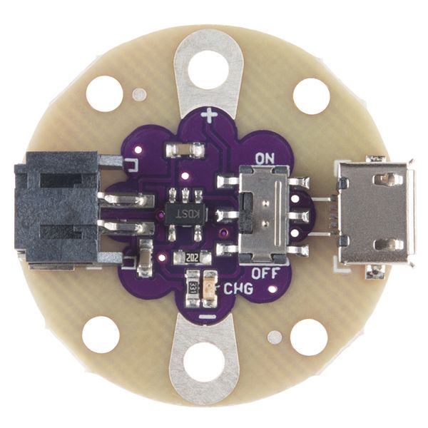 SparkFun LilyPad Simple Power LiPo (DEV-11893), photo 2
