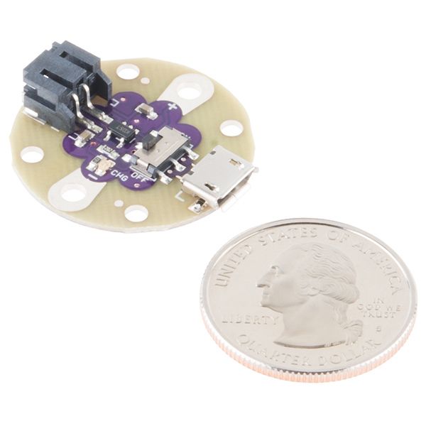 SparkFun LilyPad Simple Power LiPo (DEV-11893), photo 4