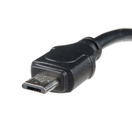 Panel Mount USB-B to Micro-B Cable - 6&quot;