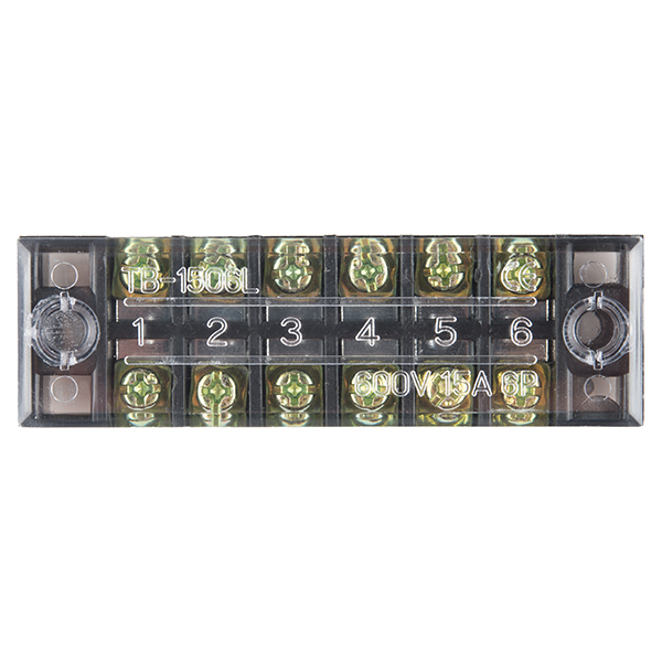 SparkFun 6-Position Terminal Block 15A 600V (PRT-13061), photo 2