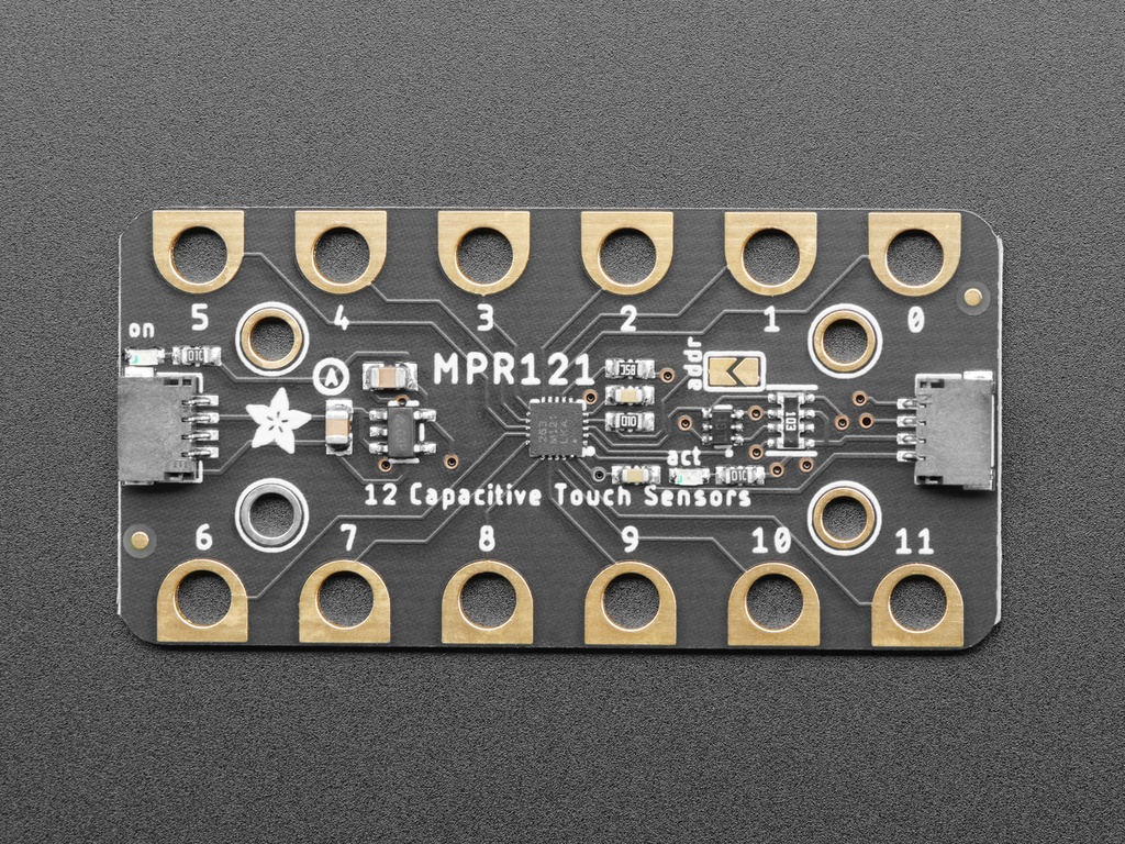 Adafruit MPR121 12-Key Capacitive Touch Sensor Gator Breakout - STEMMA QT / Qwiic