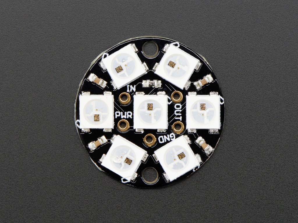 NeoPixel Jewel - 7 x 5050 RGB LED with Integrated Drivers