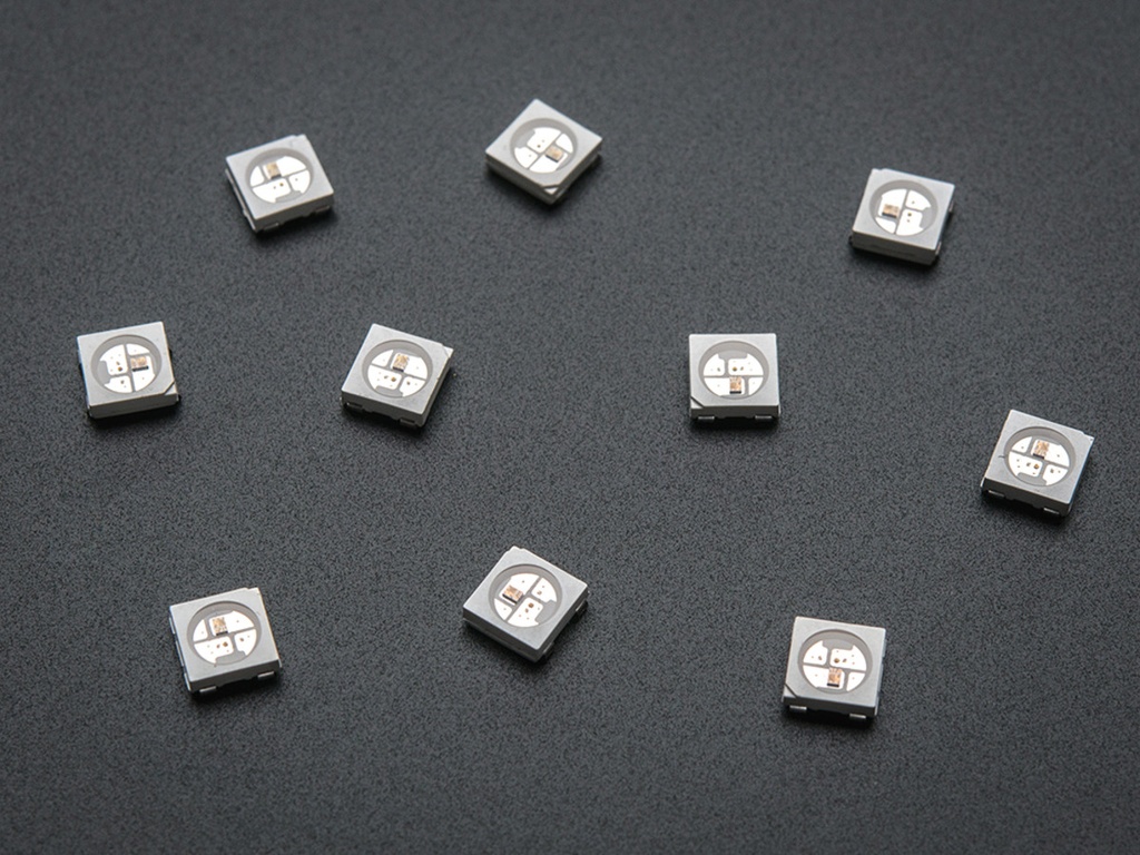 NeoPixel 5050 RGB LED with Integrated Driver Chip - 10 Pack