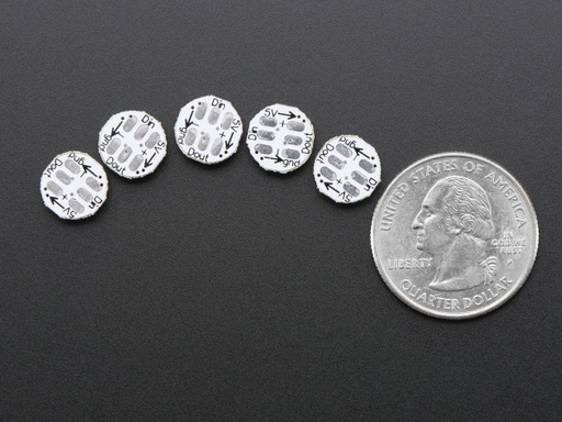 NeoPixel Mini Button PCB - Pack of 5