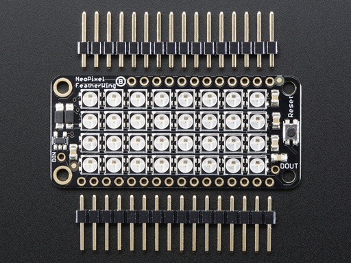 NeoPixel FeatherWing - 4x8 RGB LED Add-on For All Feather Boards