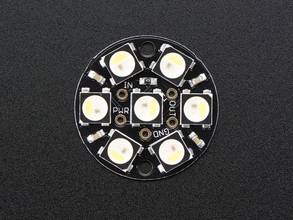 NeoPixel Jewel - 7 x 5050 RGBW LED w/ Integrated Drivers - Natural White - ~4500K