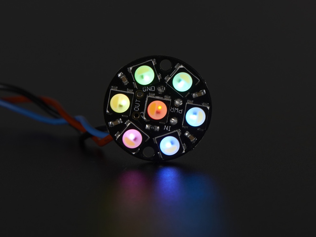 NeoPixel Jewel - 7 x 5050 RGBW LED w/ Integrated Drivers - Cool White - ~6000K