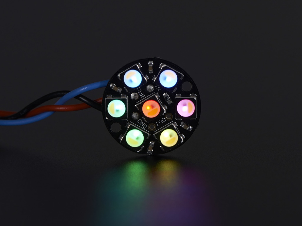 NeoPixel Jewel - 7 x 5050 RGBW LED w/ Integrated Drivers - Warm White - ~3000K