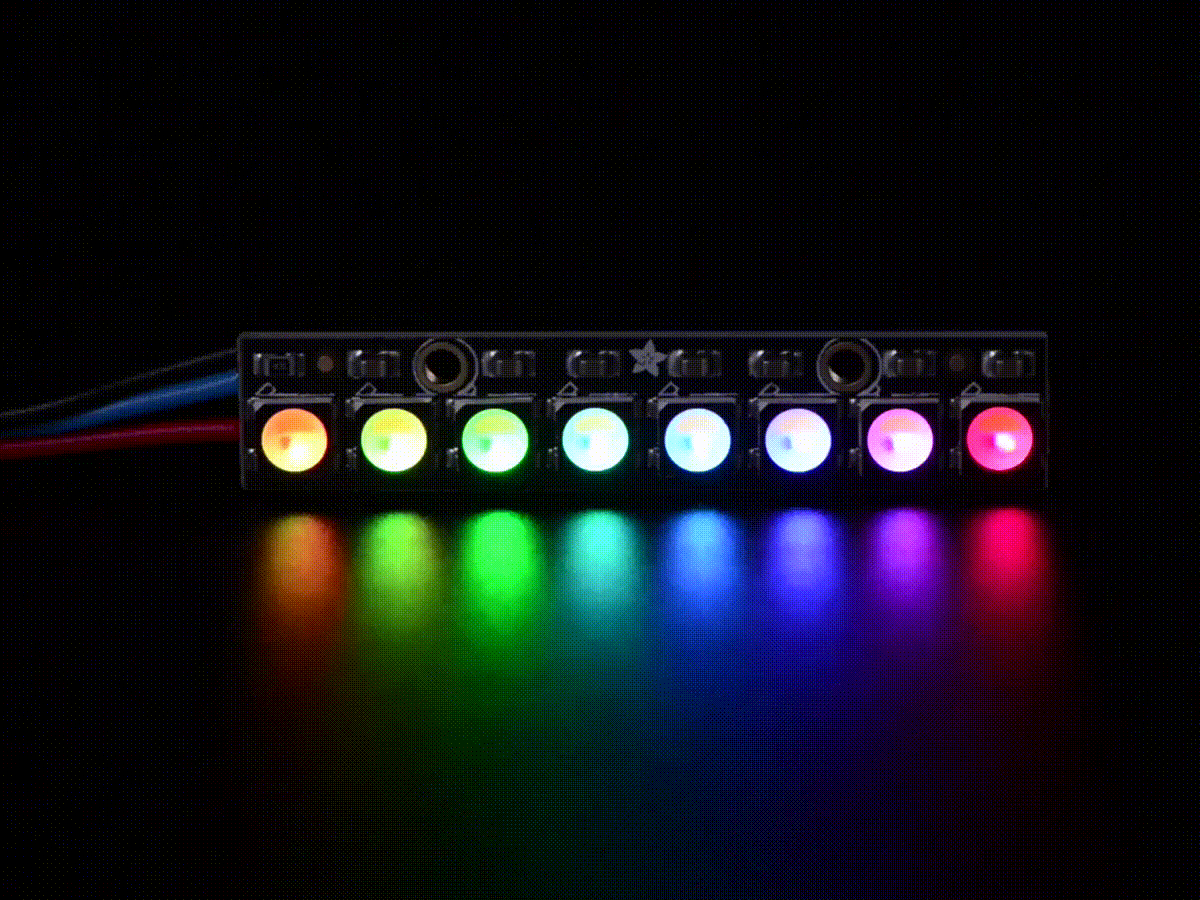 Adafruit NeoPixel Stick 8 RGBW Warm (ADA-2867), photo 6