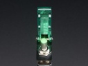 Illuminated Toggle Switch with Cover - Green