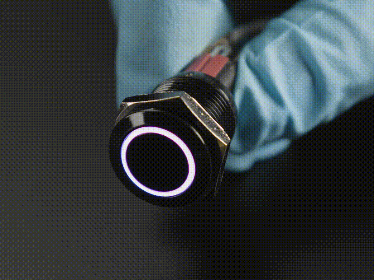 Adafruit 16mm RGB Latching Metal Button (ADA-4660), photo 2