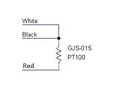 Waterproof RTD PT100 temperature sensor with 6 x40mm stainless probe and 3 wire 3 meter cable