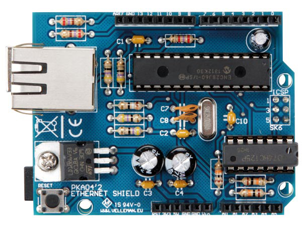 Velleman ENC28J60 Ethernet Shield for Arduino (WPSH04), photo 5
