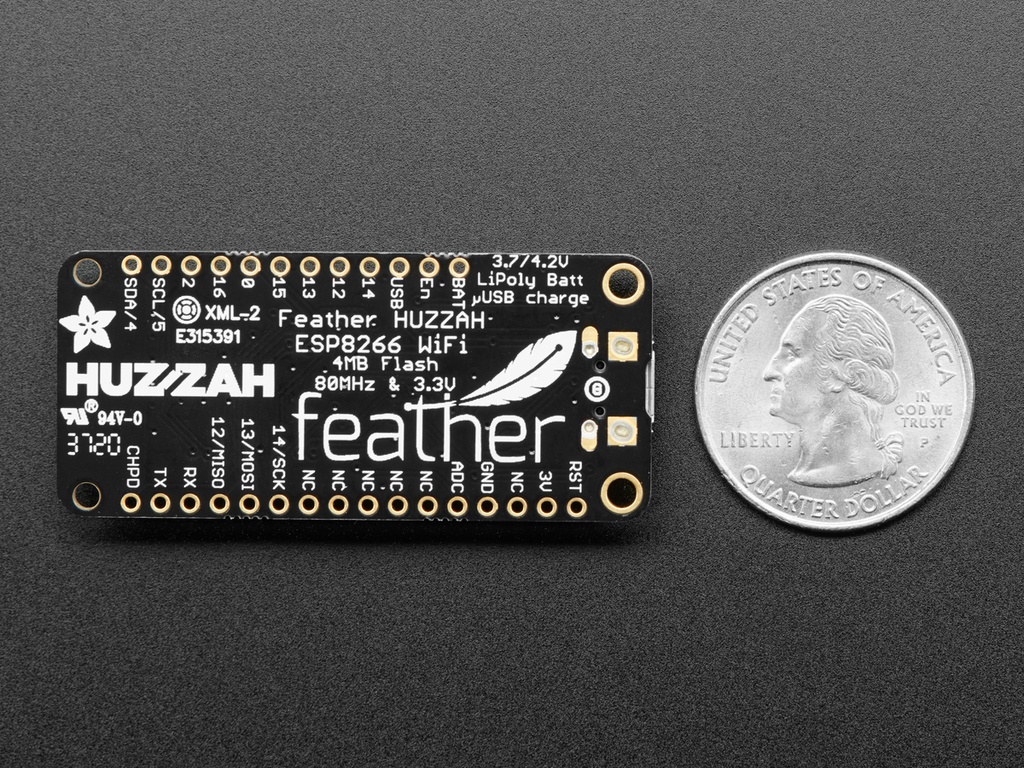 Adafruit Feather HUZZAH with ESP8266 - Loose Headers