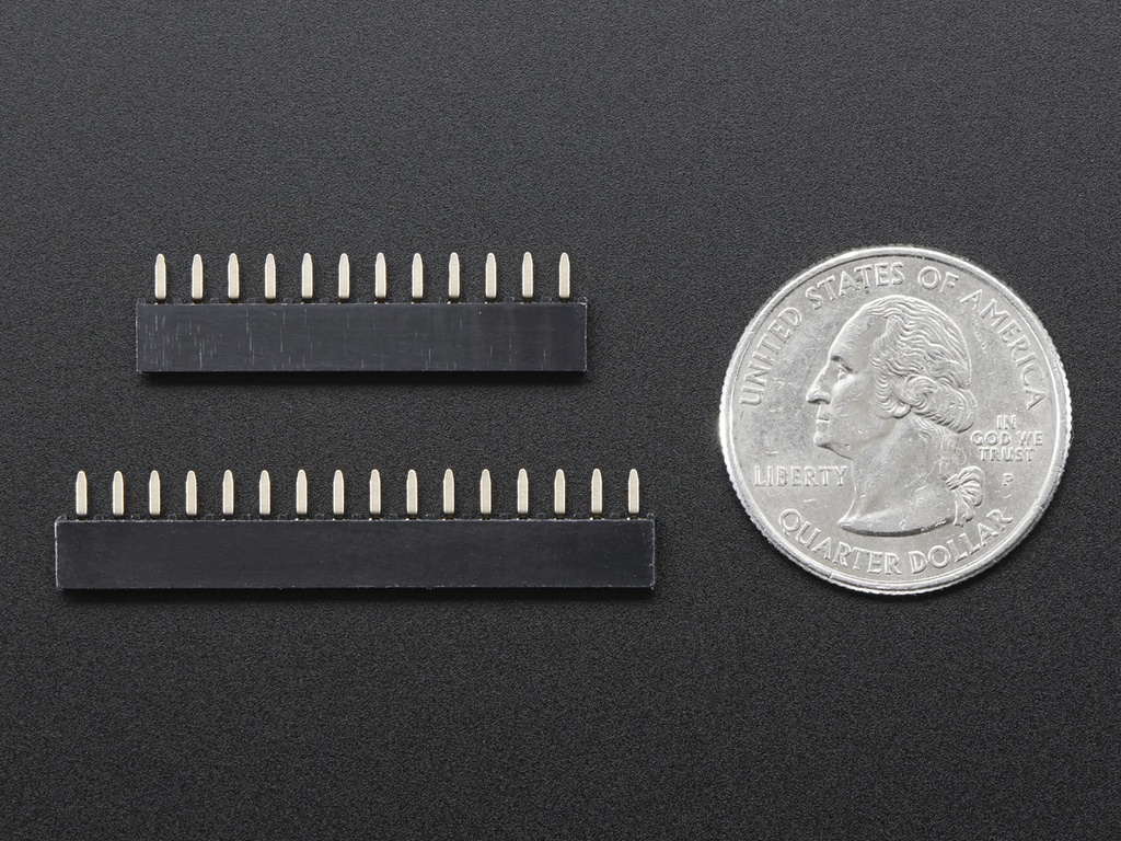 Short Headers Kit for Feather - 12-pin + 16-pin Female Headers