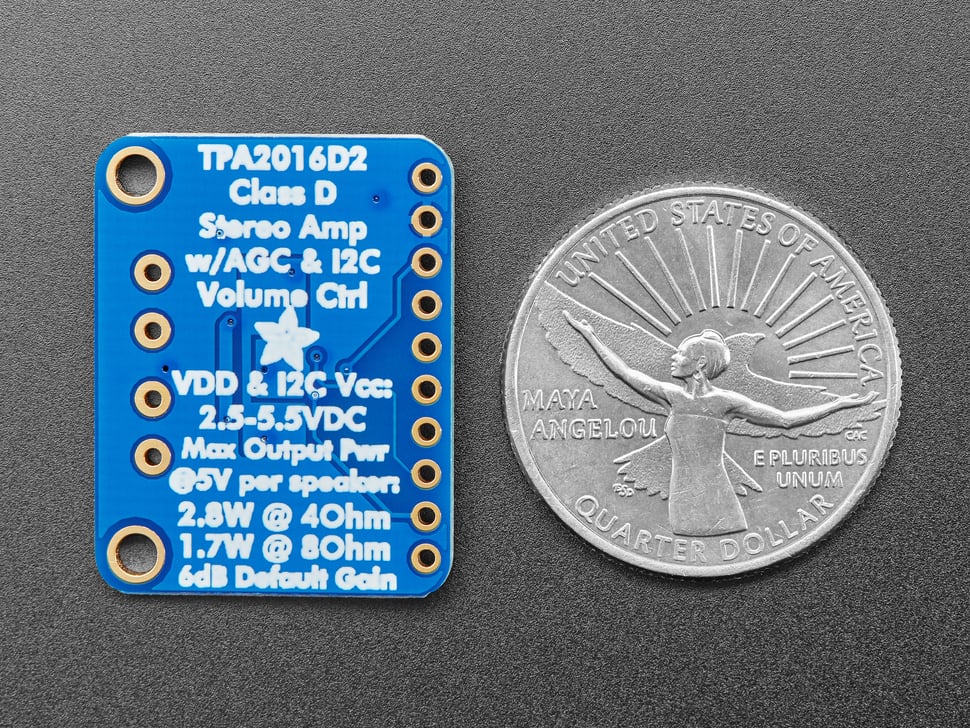Adafruit TPA2016 Stereo Amp I2C AGC (ADA-1712), photo 4