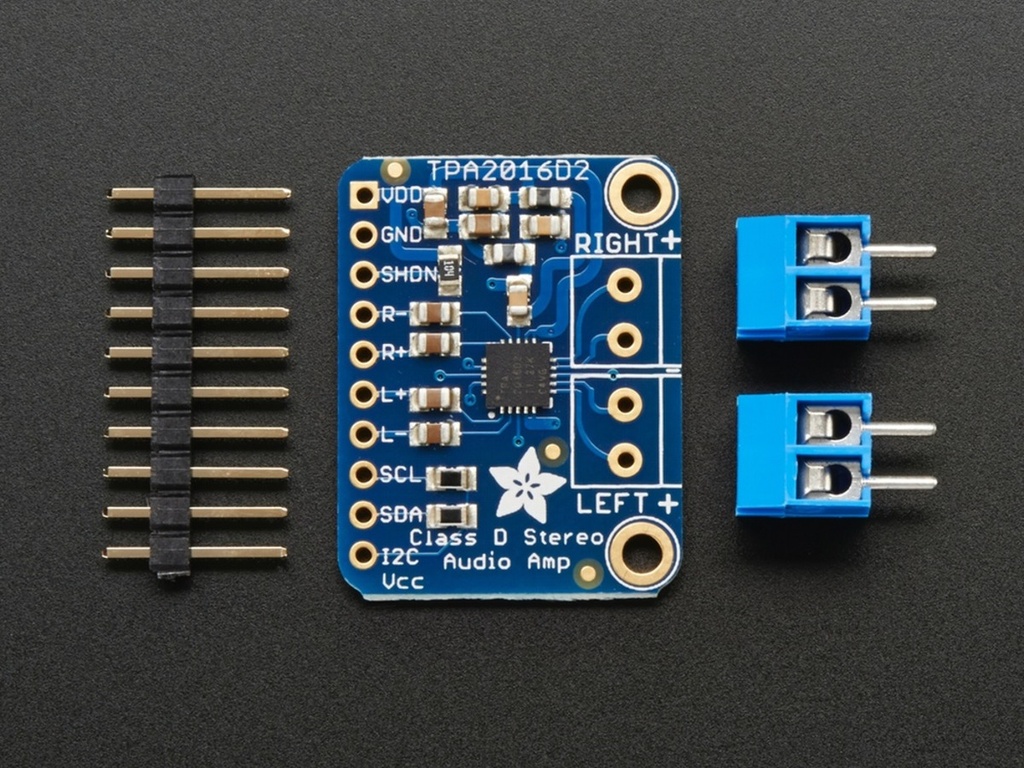 Stereo 2.8W Class D Audio Amplifier - I2C Control AGC - TPA2016