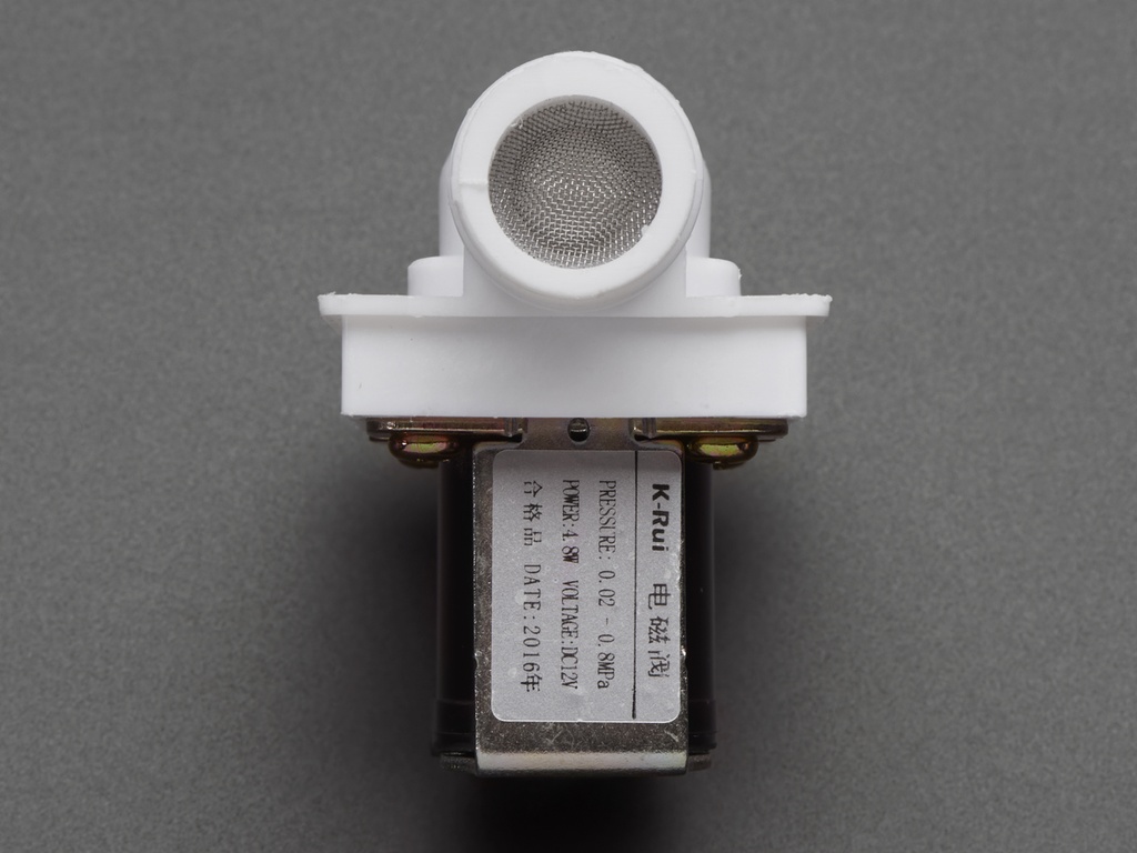 Plastic Water Solenoid Valve - 12V - 1/2" Nominal