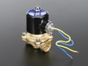 Brass Liquid Solenoid Valve - 12V - 1/2 NPS