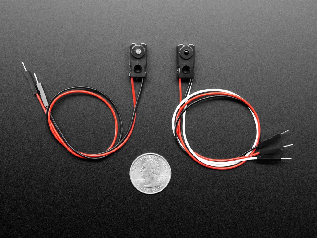 IR Break Beam Sensors with Premium Wire Header Ends - 3mm LEDs